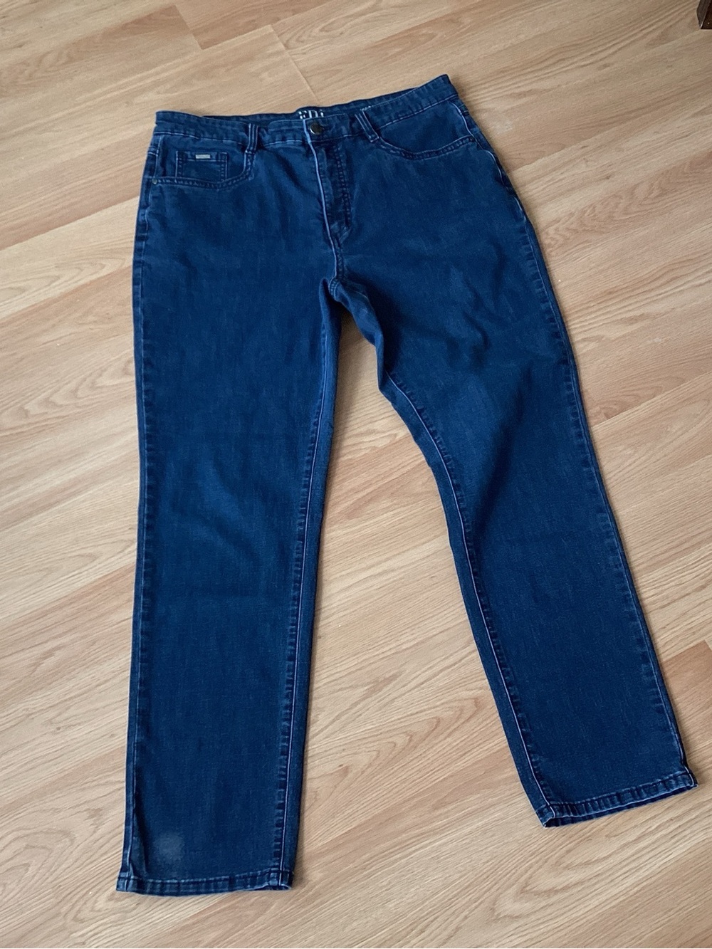 French dressing High-Rise Women's Jeans in Dark Blue - Classic Slim Fit size 16